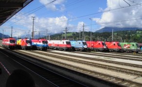 150 Jahre Eisenbahn in Tirol am Bahnhof Wörgl